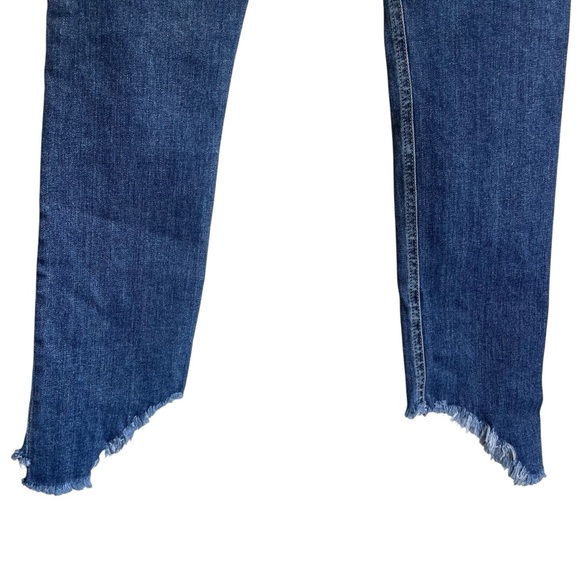 rag & bone CATE STEP HEM SKINNY ANKLE Mid-Rise Jeans In HAMPTON Chewed Hem Sz 26 - Picture 7 of 11